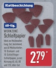 Schleifpapier von WORKZONE für 2,79 € bei ALDI Nord im Angebot Schleifpapier von WORKZONE im aktuellen ALDI Nord Prospekt