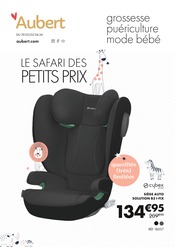 Promos Siège Auto Bébé dans le catalogue "LE SAFARI DES PETITS PRIX" de Aubert à la page 1