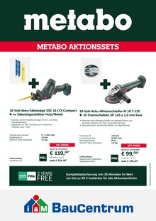 Aktueller i&M BauCentrum Prospekt (Naumburg (Saale), 4 Seiten zum blättern i&M BauCentrum Prospekt Mega Deals mit Metabo mit 4 Seiten