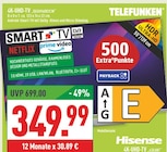 4K-UHD-TV im Angebot bei Marktkauf in Düsseldorf 4K-UHD-TV Angebote von TELEFUNKEN bei Marktkauf Düsseldorf für 349,99 €