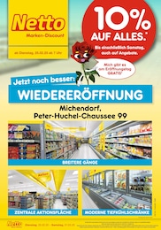 Aktueller Netto Marken-Discount Discounter Prospekt für Michendorf: Wiedereröffnung - 10% AUF ALLES. mit 6} Seiten, 25.02.2025 - 01.03.2025