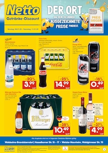 Netto Marken-Discount Waldsolms Prospekt "DER ORT, AN DEM DU IMMER AUSGEZEICHNETE PREISE FINDEST." mit 2 Seiten