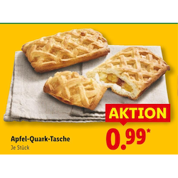 Apfel-Quark-Tasche