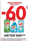 Promo -60% de remise immédiate sur le 2ème produit sur tout Ajax à  dans le catalogue Intermarché Hyper à Cugnaux