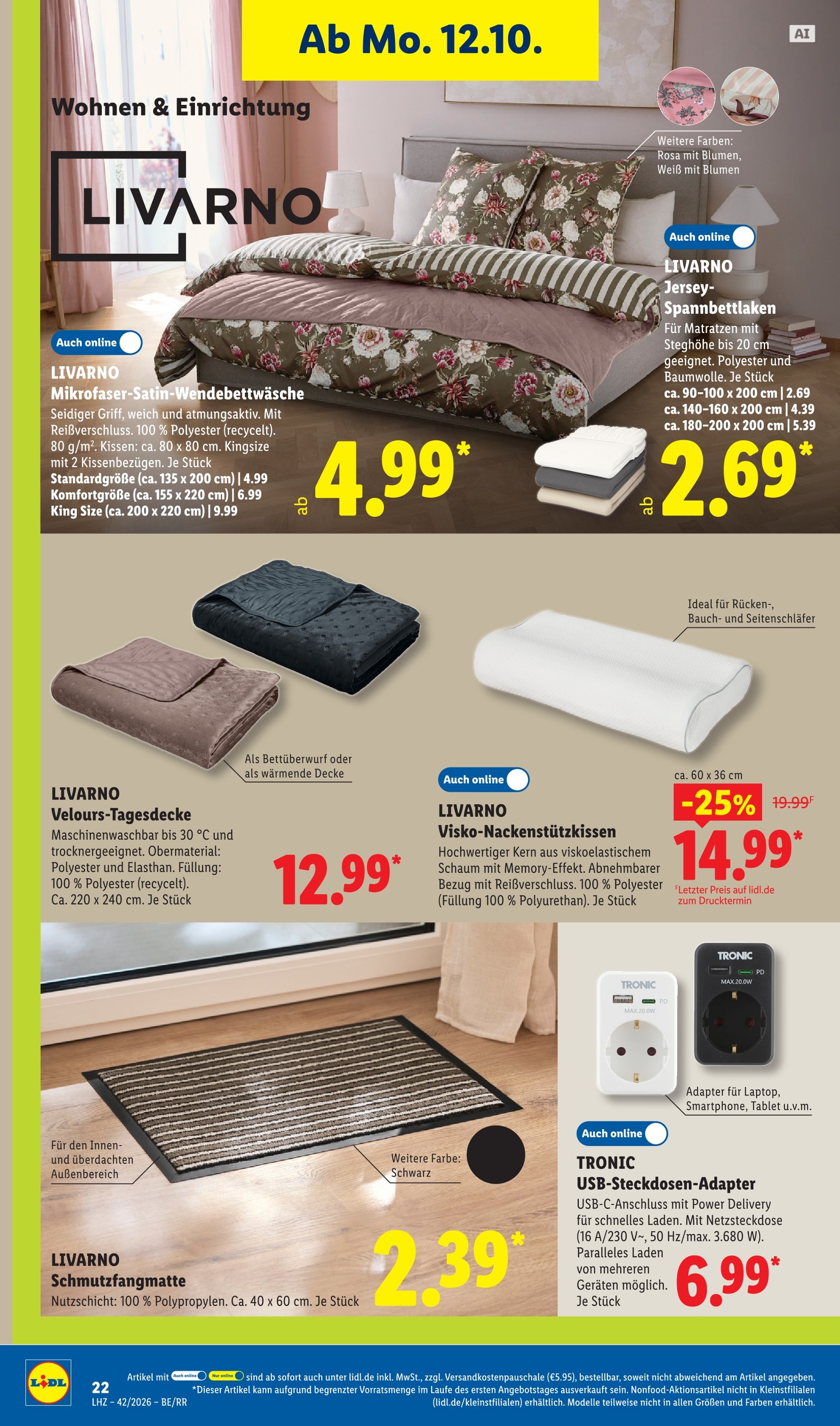 Lidl Bettdecke Angebot ᐅ Finde den Preis im aktuellen Prospekt