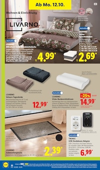 Tagesdecke Angebot im Lidl Prospekt, gültig von 12.10.2026 bis 17.10.2026 Tagesdecke Angebot im aktuellen Lidl Prospekt auf Seite 36