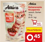 Aktuelles Katzensnacks Knuspermix Angebot bei Netto Marken-Discount in Dresden ab 0,45 €