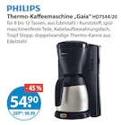 Thermo-Kaffeemaschine „Gaia“ HD7544/20 von Philips im aktuellen V-Markt Prospekt für 54,90 €