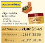 Kräuterlikör bei Metro im Prospekt "" für 30,33 €