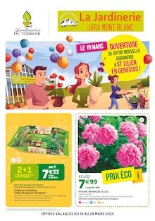 Prospectus Jardineries du terroir à Saint-Julien-en-Genevois, "La Jardinerie JURA MONT-BLANC", 8 pages de promos valables du 19/03/2025 au 29/03/2025