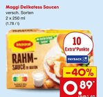 Maggi im Netto Marken-Discount Prospekt Delikatess Saucen von Maggi im aktuellen Netto Marken-Discount Prospekt für 0,89 €