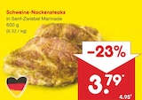 Schweine-Nackensteaks in Senf-Zwiebel Marinade Angebote bei Netto Marken-Discount Greifswald für 3,79 €