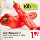 Spitzpaprika rot Angebote von BIO bei EDEKA Ettlingen für 1,99 €