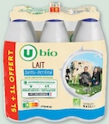 Lait uht demi-écrémé bio - U en promo chez U Express Aulnay-sous-Bois à 5,60 €