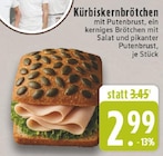 Kürbiskernbrötchen mit Putenbrust Angebote bei E center Rheda-Wiedenbrück für 2,99 €