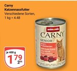 Carny Katzennassfutter im Angebot bei GLOBUS in Pirmasens Carny Katzennassfutter Angebote von animonda bei GLOBUS Pirmasens für 1,79 €
