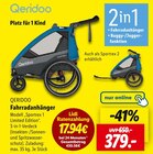 Fahrradanhänger Sportrex 1 Limited Edition Angebote von Qeridoo bei Lidl Göppingen für 379,00 €