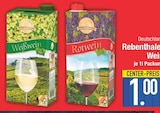 Weißwein im EDEKA Prospekt Weißwein von Rebenthaler im aktuellen EDEKA Prospekt für