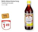 Würze Kräuter Essig Angebote von Melfor bei GLOBUS Trier für 1,49 €