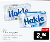 Toilettenpapier von Hakle im aktuellen Konsum Prospekt für 2,00 €