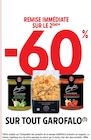 -60% de remise immédiate sur le 2ème sur tout Garofalo à Intermarché Super dans Pierrerue