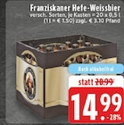 Hefe-Weissbier im Angebot bei EDEKA in Neuss Hefe-Weissbier Angebote von Franziskaner bei EDEKA Neuss für 14,99 €