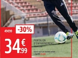 Pantalon d'entraînement Homme en promo chez Intersport Pantalon d'entraînement Homme dans le catalogue Intersport