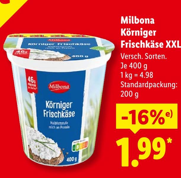 Körniger Frischkäse XXL