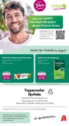 mea - meine apotheke Prospekt für Oberasbach mit 4 Seiten mea - meine apotheke Prospekt für Oberasbach: "Unsere August-Angebote", 4 Seiten, 01.08.2026 - 31.08.2026