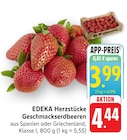 EDEKA Steinmauern - Herzstücke Geschmackserdbeeren Angebot im Prospekt Herzstücke Geschmackserdbeeren bei EDEKA im Steinmauern Prospekt für 3,99 €