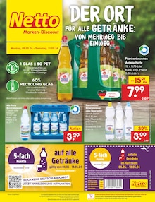 Tafelwasser im Netto Marken-Discount Prospekt "Aktuelle Angebote" mit 55 Seiten (Nürnberg)