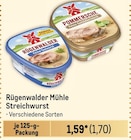 Streichwurst Angebote von Rügenwalder Mühle bei Metro Mettmann für 1,70 €