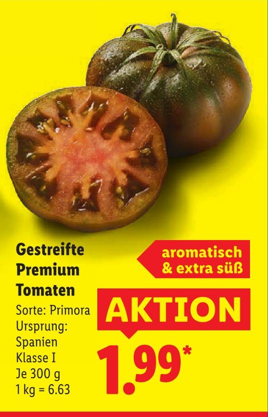 Gestreifte Premium Tomaten