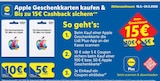 Apple Geschenkkarte 100€ Angebote von Apple bei Lidl Lingen