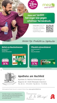 mea - meine apotheke Prospekt der Woche "Unsere September-Angebote" Seite 1, 01.09.2025 bis 30.09.2025 für Wiesbaden Aktueller mea - meine apotheke Prospekt "Unsere September-Angebote" Seite 1 von 4 Seiten für Wiesbaden