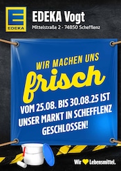 Aktueller EDEKA Supermarkt Prospekt in Schefflenz und Umgebung, "Wir machen uns frisch" mit 2 Seiten, 25.08.2025 - 30.08.2025