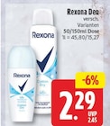 Deo 50ml von Rexona für 2,29 € bei EDEKA im Angebot Deo 50ml von Rexona im aktuellen EDEKA Prospekt