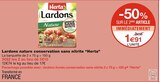 Lardons nature conservation sans nitrite - Herta en promo chez Monoprix Valence à 1,91 €