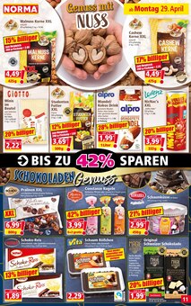Schokolade im Norma Prospekt "Mehr fürs Geld" mit 16 Seiten (Halle (Saale))