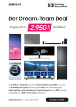 Samsung Prospekt "Der Dream-Team Deal", 16 Seiten, für Ahrensfelde, 14.10.2019 - 03.11.2019 Samsung Prospekt "Der Dream-Team Deal", 16 Seiten, für Ahrensfelde, 14.10.2019 - 03.11.2019