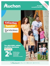 Prospectus Auchan Hypermarché à Clichy-sous-Bois, "Collection Summer* Inextenso", 8 pages de promos valables du 07/05/2024 au 21/05/2024