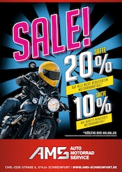 Aktueller AMS Auto Motorrad Service Prospekt mit Auto, "SALE!", Seite 1