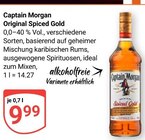 Original Spiced Gold Angebote von Captain Morgan bei GLOBUS Halle für 9,99 €