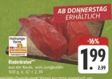 Rinderbraten im Angebot bei E center in Schweinfurt Rinderbraten Angebote bei E center Schweinfurt für 1,99 €