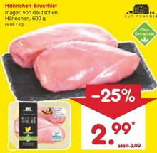 Hähnchen-Brustfilet bei Netto Marken-Discount in Erkelenz Hähnchen-Brustfilet im Angebot bei Netto Marken-Discount Erkelenz für 2,99 €
