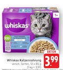 Katzennahrung im Angebot bei EDEKA in Ravensburg Katzennahrung Angebote von Whiskas bei EDEKA Ravensburg für 3,99 €