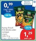 Frit-Sticks oder Jumpys von funny-frisch im aktuellen budni Prospekt