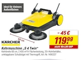 Karcher im toom Baumarkt Prospekt Kehrmaschine „S 4 Twin“ von KÄRCHER im aktuellen toom Baumarkt Prospekt für 119,99 €