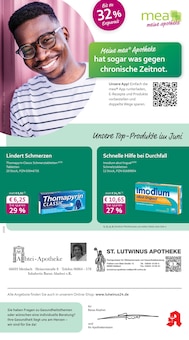 Aktueller mea - meine apotheke Prospekt (Mettlach, 4 Seiten zum blättern mea - meine apotheke Prospekt Unsere Juni-Angebote mit 4 Seiten