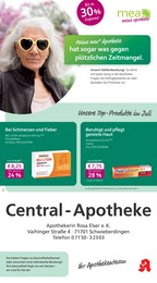 mea - meine apotheke Prospekt für Schwieberdingen: "Unsere Juli-Angebote", 4 Seiten, 01.07.2025 - 31.07.2025